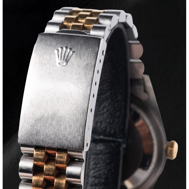 Montre Rolex Datejust Champagne à cadran romain 36 mm bicolore