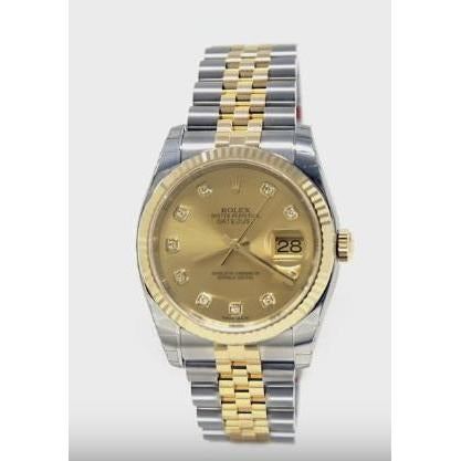 Montre Rolex Datejust en acier inoxydable et