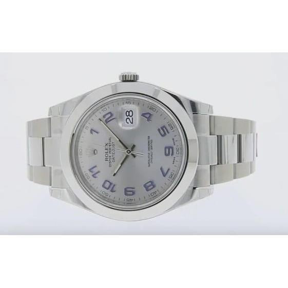 Montre Rolex Homme Datejust Ii Cadran Arabe Argenté Date-Just 2 acier inoxydable