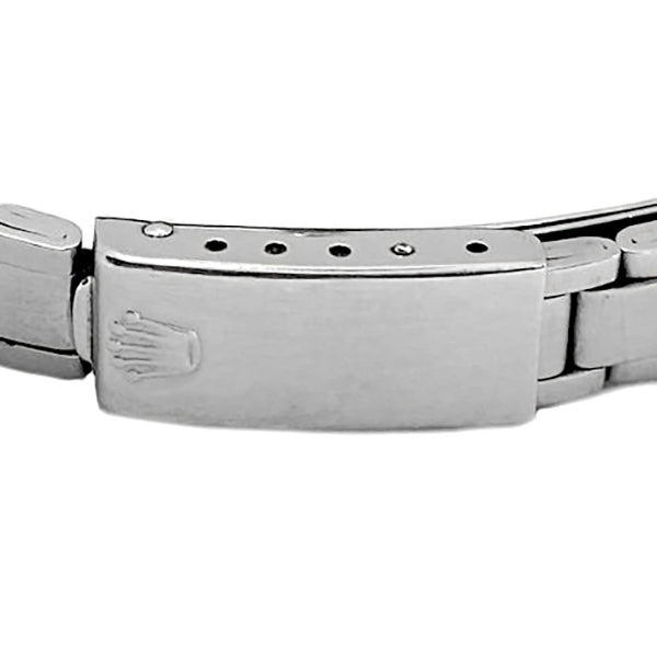 Montre Rolex Lady Datejust cadran noir en acier inoxydable 26 mm