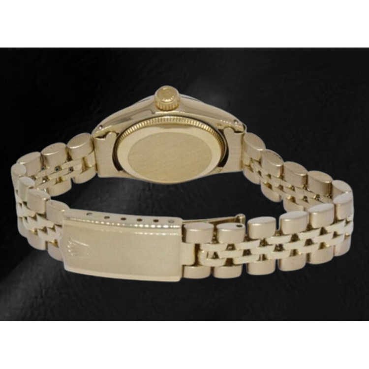 Montre Rolex Oyster Perpetual 24 mm avec cadran blanc et or jaune