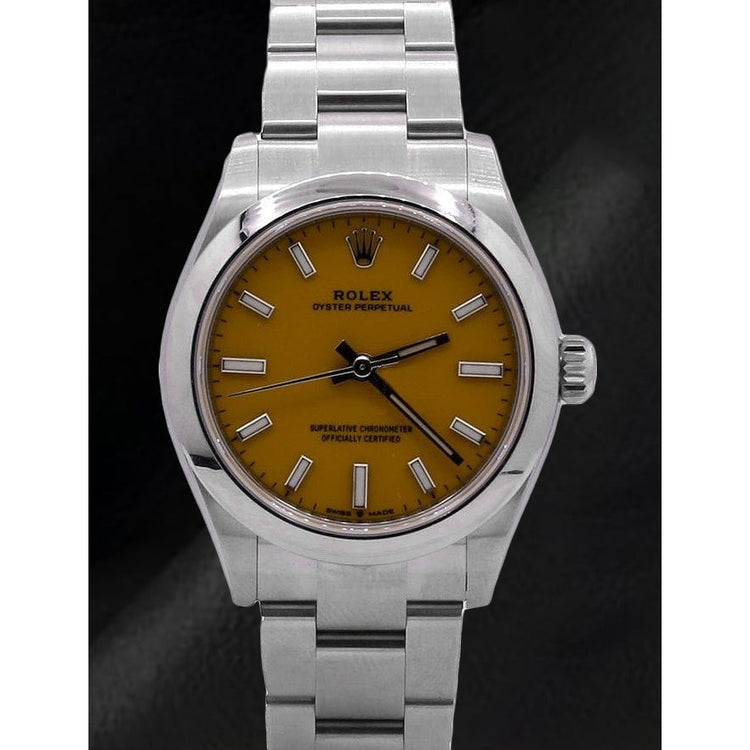 Montre Rolex Oyster Perpetual 31 mm en acier inoxydable pour femme