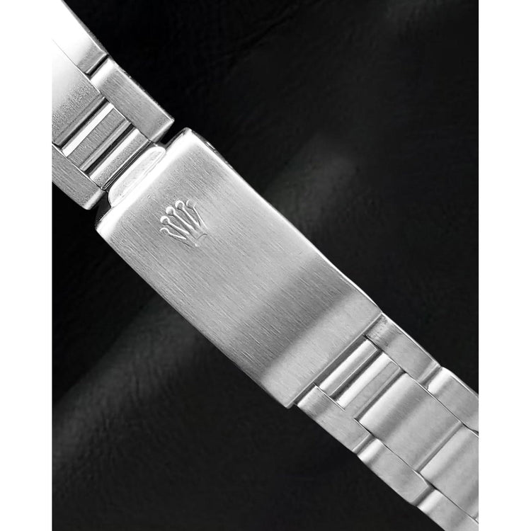 Montre Rolex Oyster en acier inoxydable avec cadran en nacre rose et diamants de 31 mm