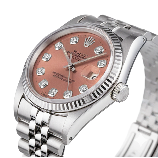 Montre Rolex pour femme Date-Just jubilé en acier inoxydable