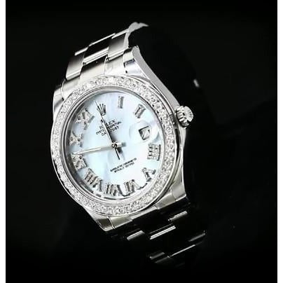 Rolex pour homme avec cadran bleu