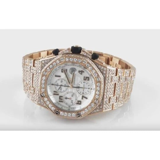 Montre Royal Oak Ap avec diamant glacé personnalisé