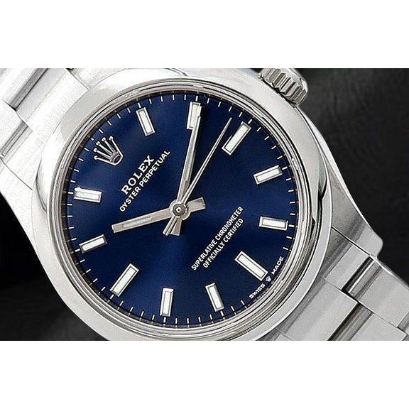 Montre femme Rolex huître Perpétuelle 31 mm en acier inoxydable