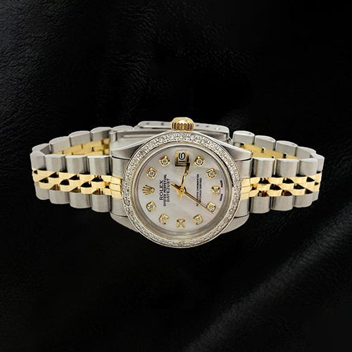 Montre Rolex Date-just 26 mm en or jaune 18K