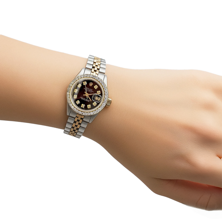 Montre pour femme Rolex Datejust 26 mm en or 18K et acier P1