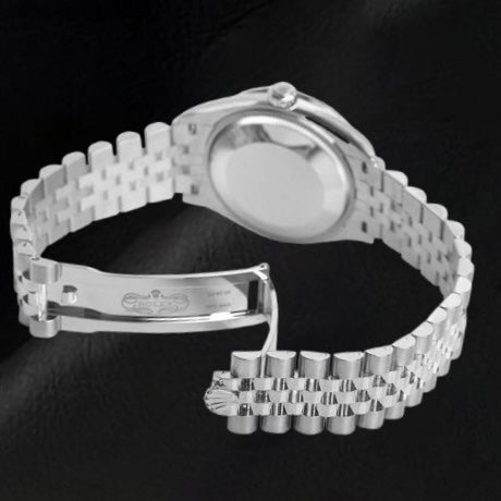 Montre pour femme Rolex Datejust 31 en acier blanc Jubilé romain P3