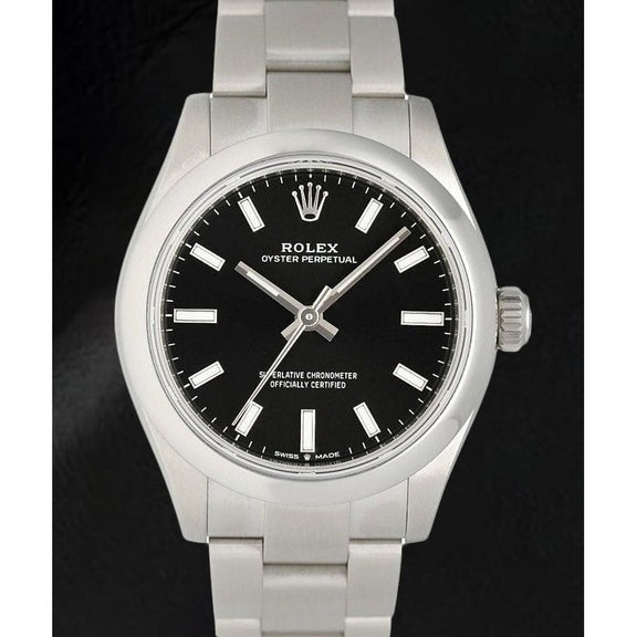 Montre pour femme Rolex huître Perpétuelle en acier inoxydable