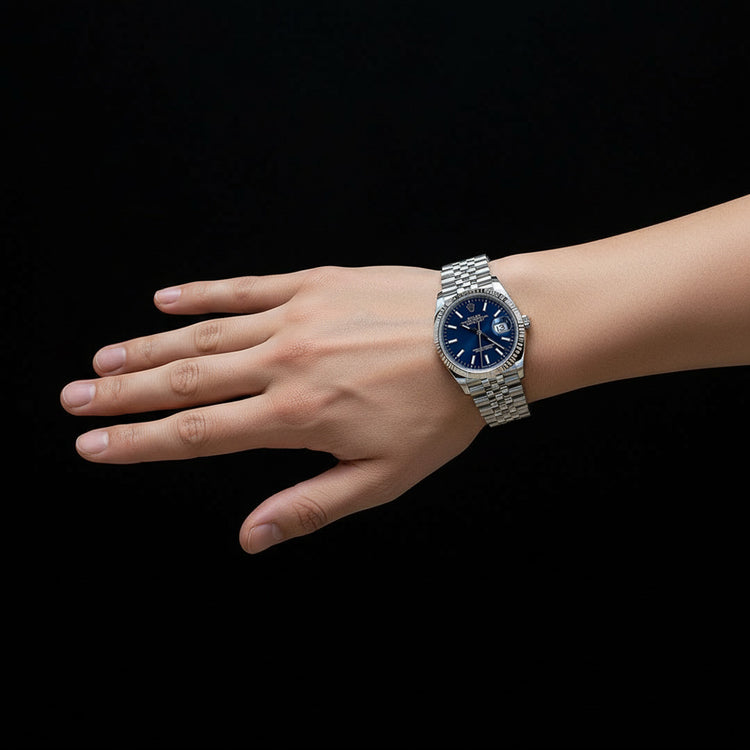 Montre pour homme Rolex Datejust 36 mm en acier inoxydable Jubilee