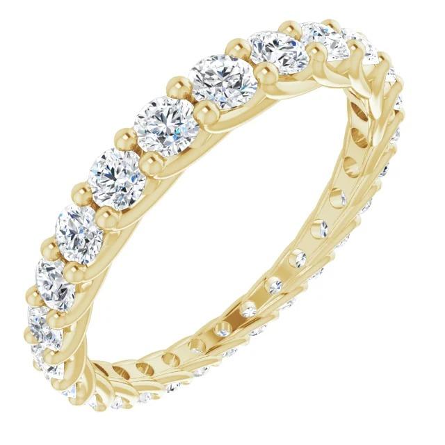 Naturel Diamond Eternity Band 1.30 Carats Treillis Sertissage Femme Bijoux Neuf