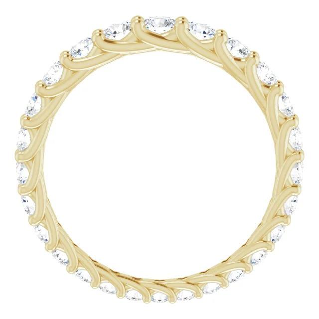 Naturel Diamond Eternity Band 1.30 Carats Treillis Sertissage Femme Bijoux Neuf