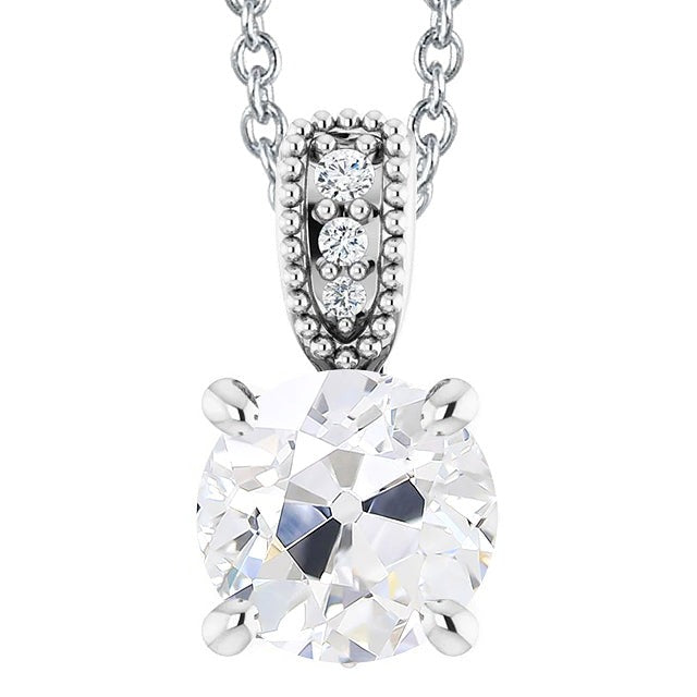 Naturel Mesdames diamant pendentif vieux bijoux de mineur avec caution 5 carats ensemble de broches