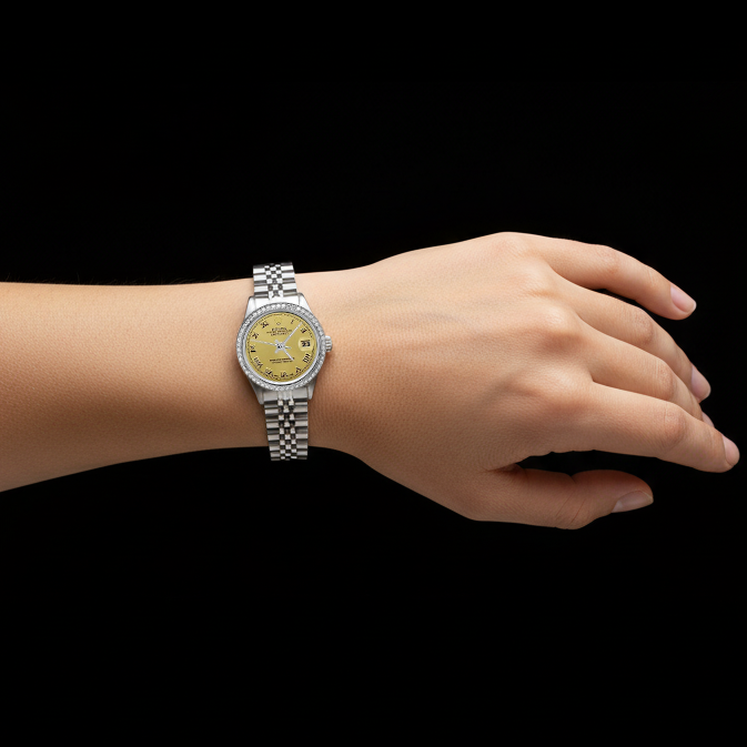 Nouveau cadran romain Date juste regarder acier inoxydable jubilé Bracelet Rolex P2