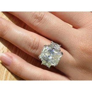 Nouvelle Bague En Réel Diamant Radieux Véritable De 10 Carats