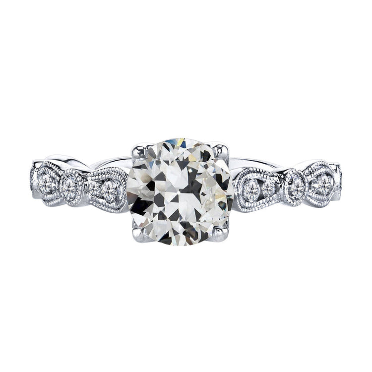 Diamant Fin Bague Nuptiale 2,50 carats Or Blanc 14 Carats – vue principale