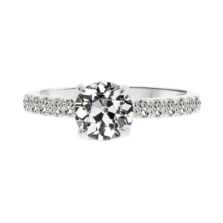 Signature Solitaire avec Pierres Latérales 1 carats – vue principale