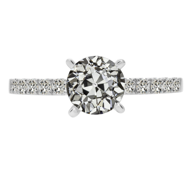 Fait à la main Bague Solitaire avec Accents 2,50 carats – vue principale