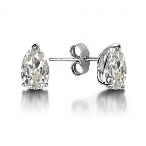 Brillant Boucles d'Oreilles 1-carats Or Blanc 14 Carats – vue principale