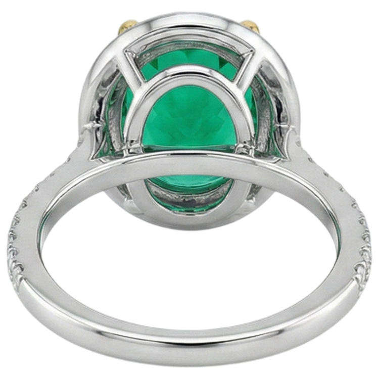 Élégant Bague Pierre Précieuse 3,50 carats – vue de dessus