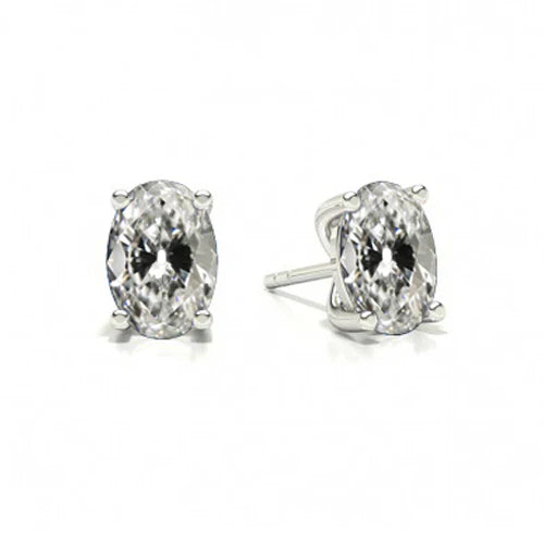 Brillant Pendants d'Oreilles 3-carats Or Blanc 14 Carats – vue principale