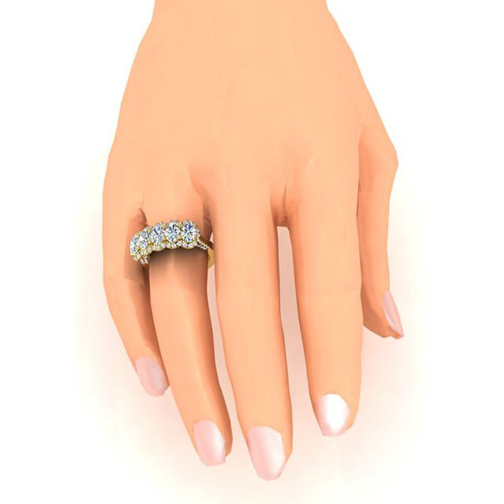 Brillant Anniversary Ring – vue de profil