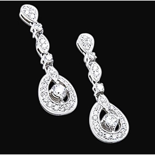 PPaire De Boucles D'oreilles Lustre En Véritable Diamant De 2,50 Carats Belle Boucle D'oreille En Diamant