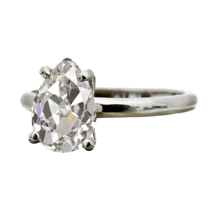 De luxe Solitaire de Fiançailles 3 carats – vue principale