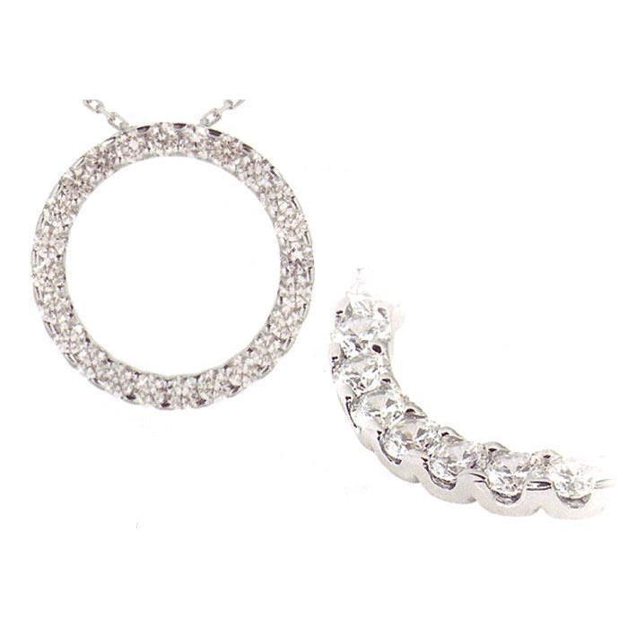 Pendentif Naturel Diamant Rond Brillant De 3.60 Carats Avec Collier Chaîne