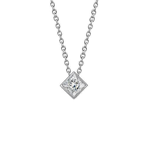 Pendentif Solitaire Diamant 0.75 Ct. F Vs1 Réel Diamant Nouveau