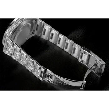 ROLEX DATE JUST II 41 MM CADRAN NOIR MONTRE HOMME DIAMANT GLACÉ ACIER INOXYDABLE2