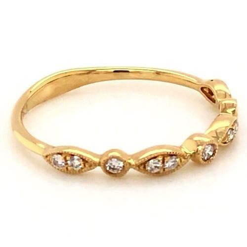 Réel Alliance Anniversaire 0.50 Carats Pavé Joaillerie