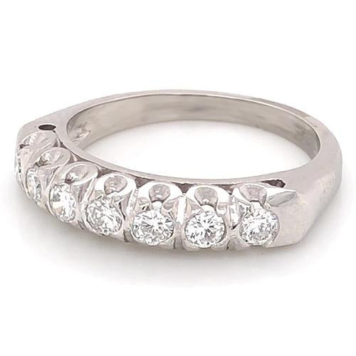 Réel Bague Anniversaire Diamant 1,40 Carat F Vs1 Or Blanc Bijoux Nouveau