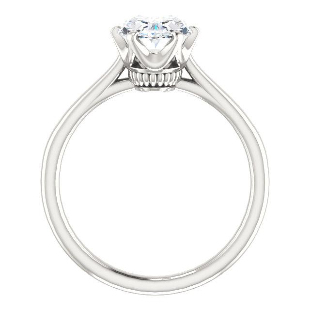 Réel Bague De Fiançailles Solitaire Ovale 5 Carats Bijoux À Tige Conique