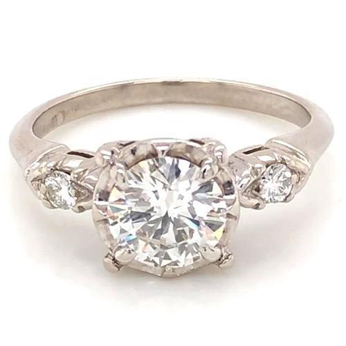 Réel Bague de Fiançailles Trois Pierres 2.60 Carats Serti 4 Griffes Femme Bijoux