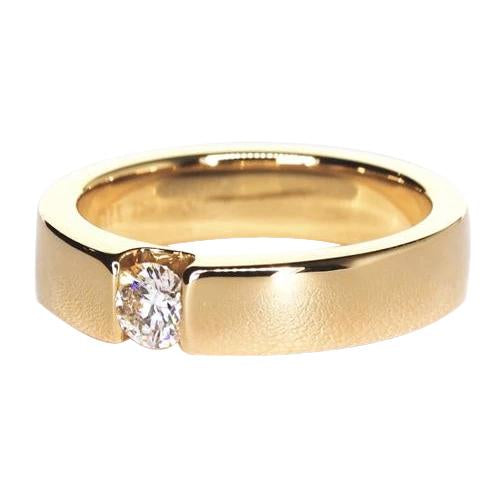 Réel Bande D'Anniversaire En Or Jaune 14 Carats 0.30 Carats