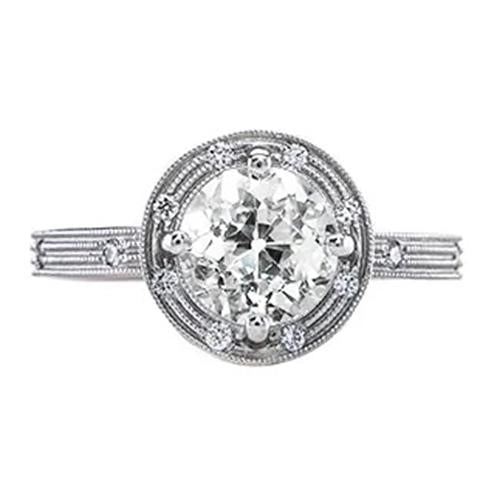 naturel diamant 1.50carats bague vue de face