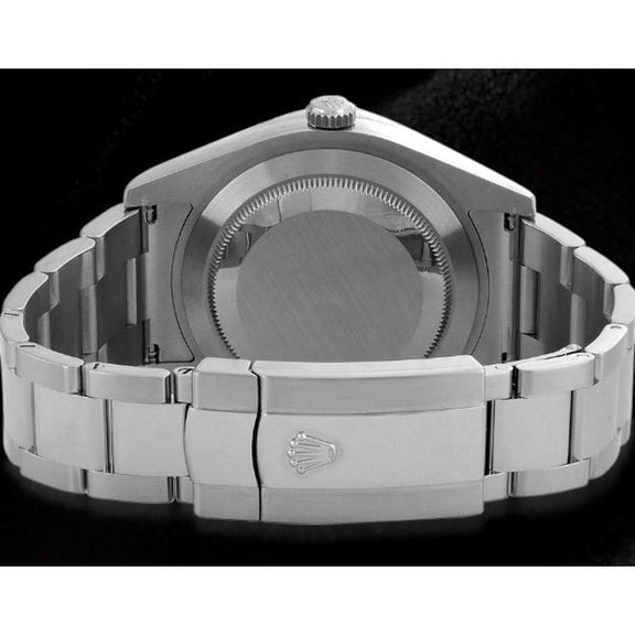 Rolex Date juste deux 41 mm cadran blanc montre homme bracelet huître acier inoxydable3