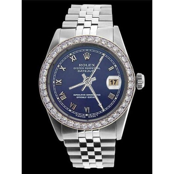 Rolex Datejust Cadran romain bleu Jubilé pour homme