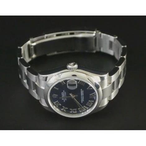 Rolex Datejust Ii Montre Homme Cadran Romain Bleu Bracelet huître acier inoxydable5