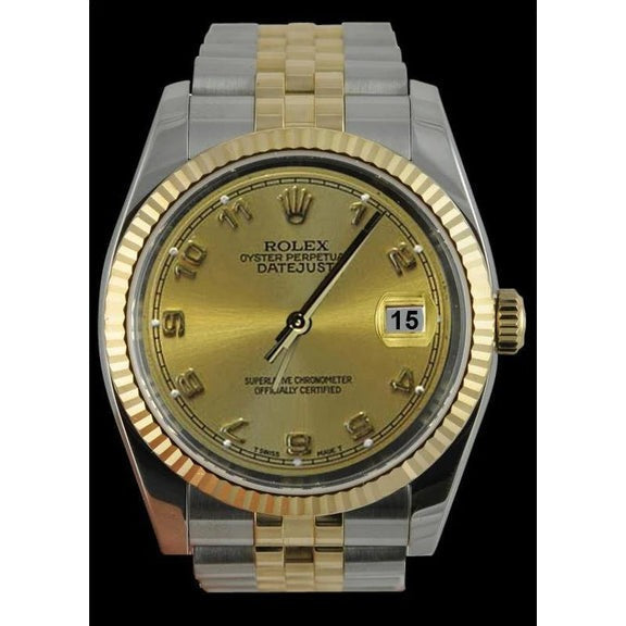 Rolex Datejust Montre Homme Champagne