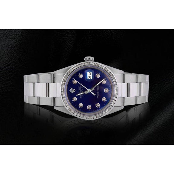 Rolex Datejust bleu diamant