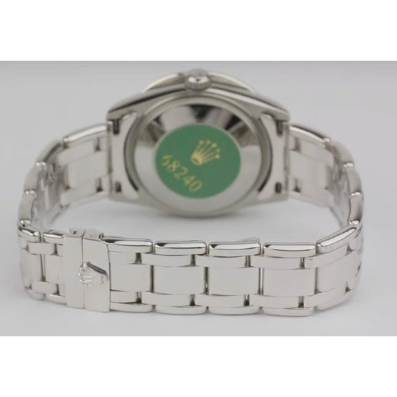 Rolex Datejust cadran bâton bleu lunette cannelée montre pour homme acier inoxydable & or Jubilé ensemble rapide5