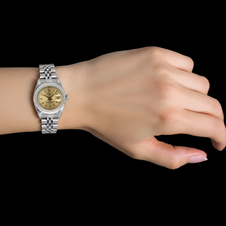 Fait à la main Pierre Précieuse Rolex carats – vue de dessus