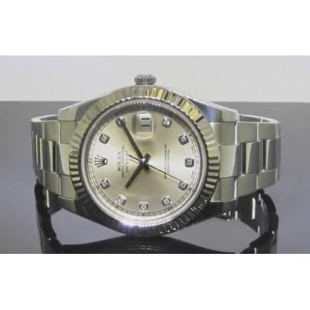 Rolex Modèle 126334 Cadran Diamant Argent Bracelet