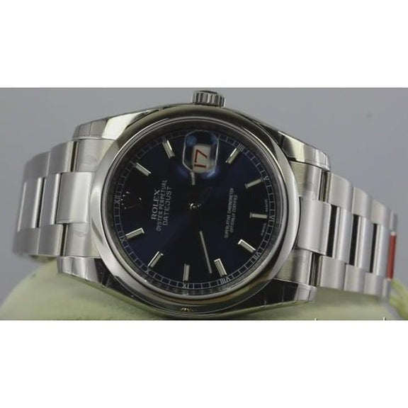 Rolex date II Montre pour homme 41 mm Bracelet huître Cadran bleu acier inoxydable3