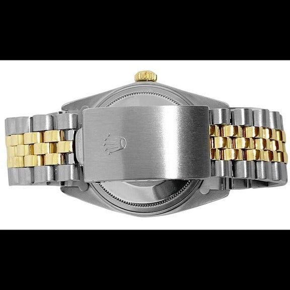 Rolex Datejust Rolex bleu acier inoxydable & or jubilé Bracelet ensemble rapide