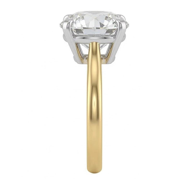 Rayonnant Diamant Bague Solitaire 2 carats – vue de côté